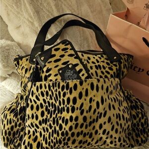 Juicy Couture Y2K RARE Leopard Print Women's Bag with matching wallet